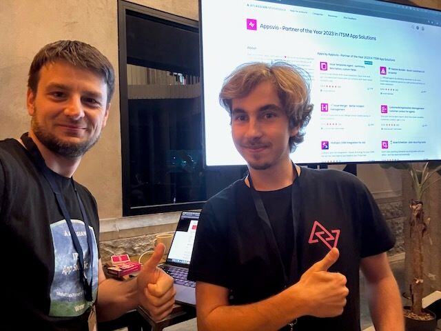 Appsvio during the presentaton