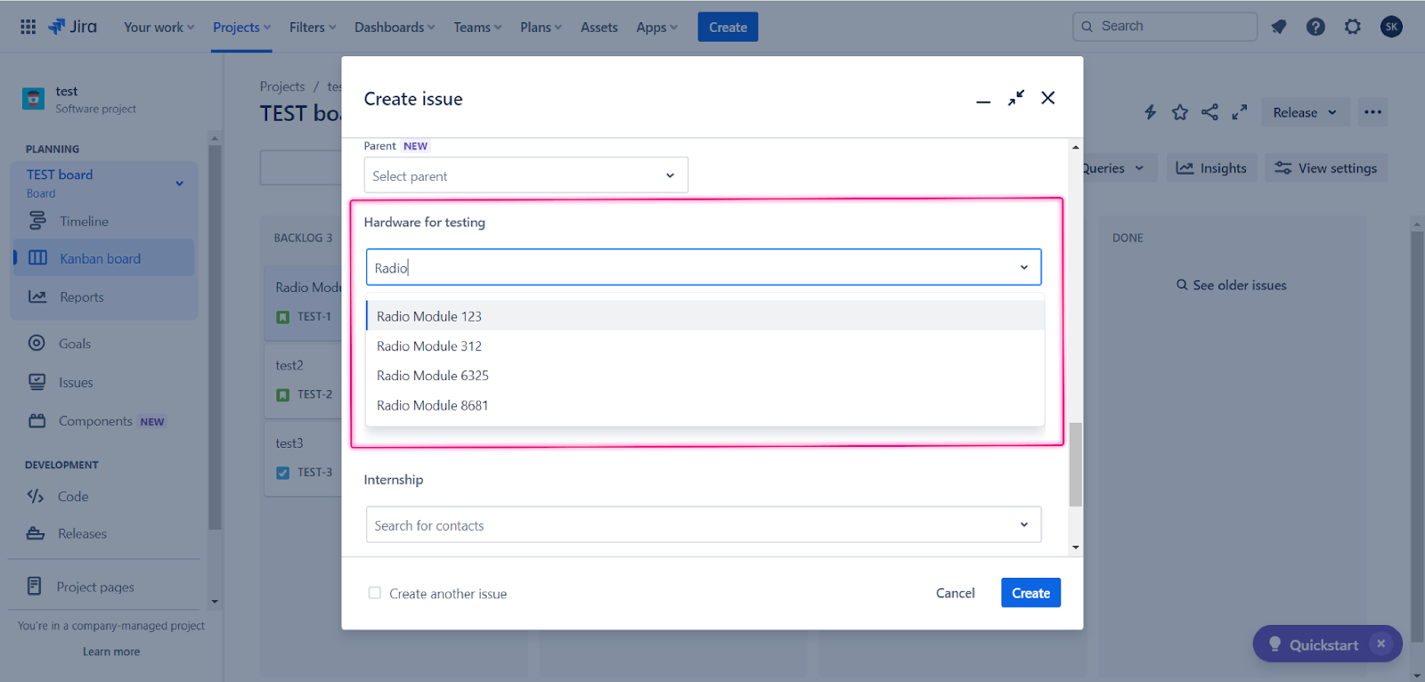 HubSpot obkject selection